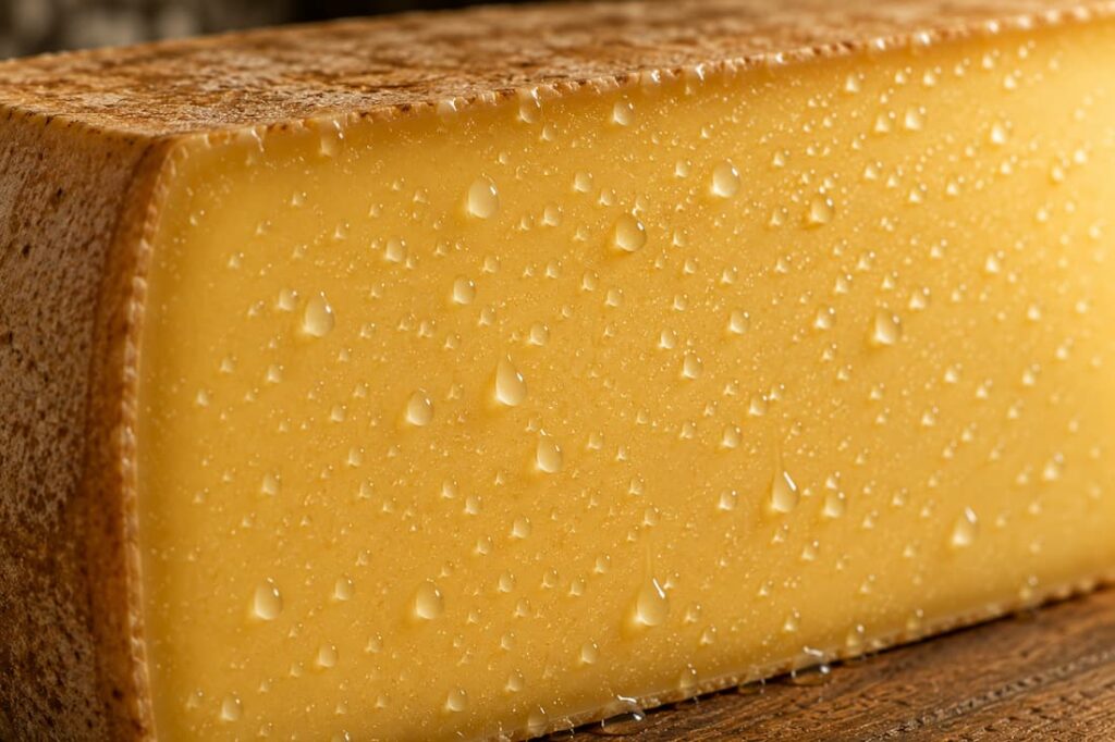 comté qui transpire à la chaleur