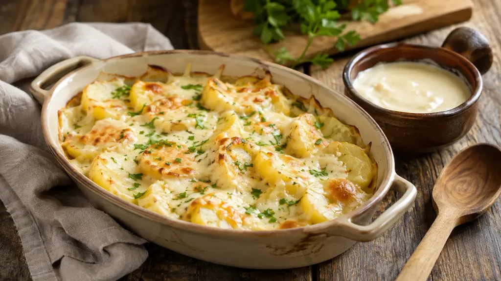 gratin de pommes de terre et cancoillotte
