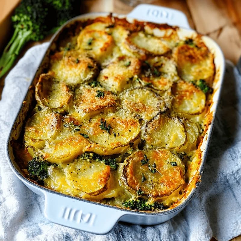 gratin au comté et légumes