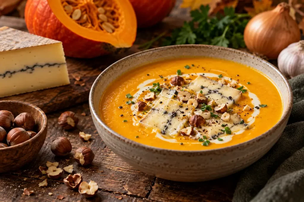 velouté de potimaron au morbier