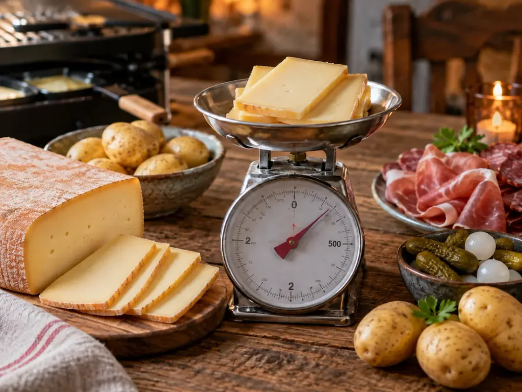 Quelle quantité de raclette par personne