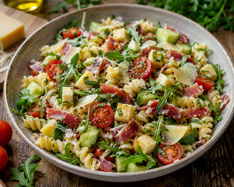 salade de pates comté jambon