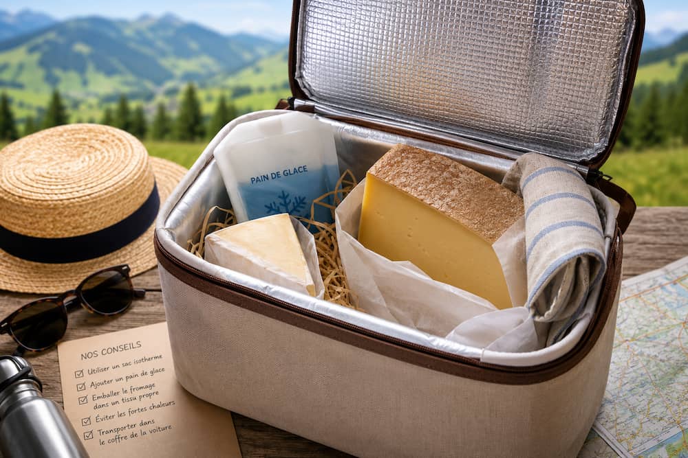 transporter du fromage en été