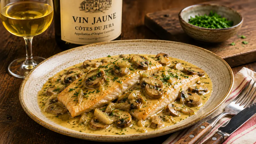 La truite au Vin Jaune