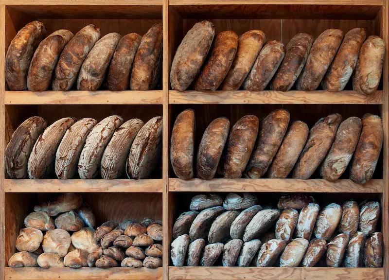 étalage de pains